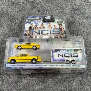 Greenlight NCIS Diecast Set 1:64 Yellow 2015 Ram 1500 1970 Dodge Challenger